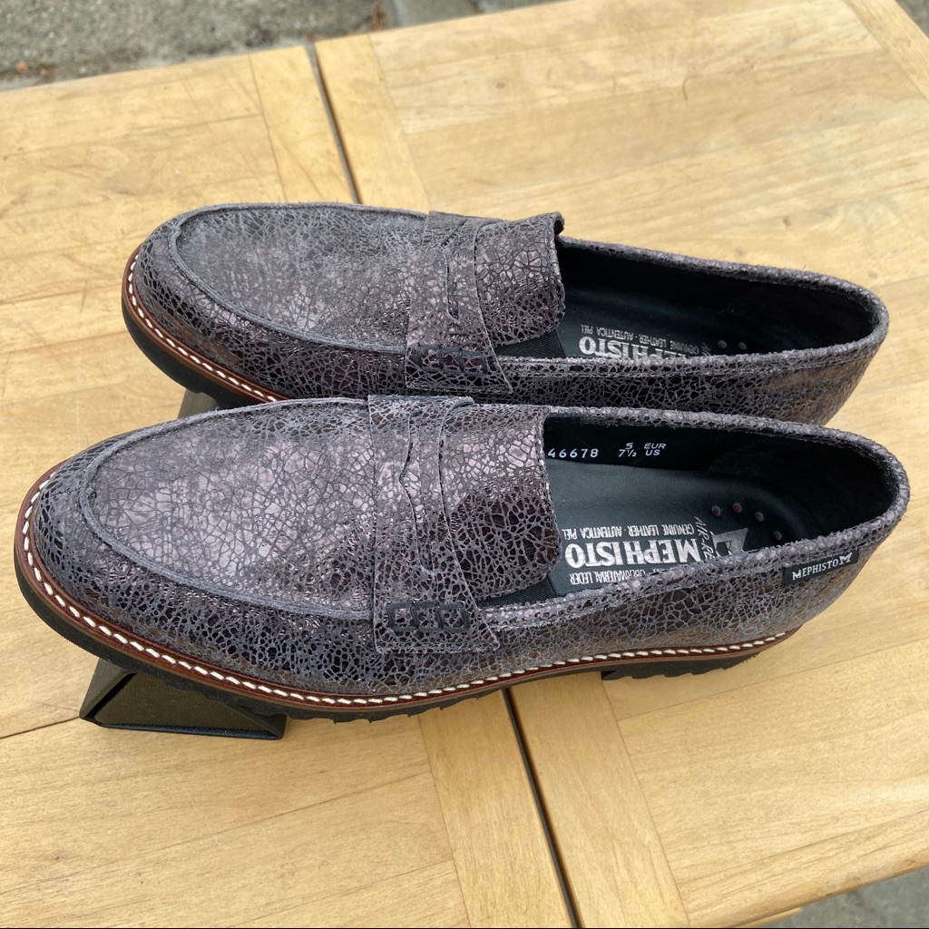 Mephisto Metallic Loafers
